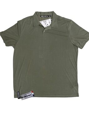 Bain De Mer Scuba Polo Military Green SZ 3XL Casual Summer Vacation NWT